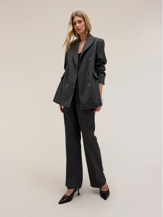 Motivi Motivi Marynarka Q162Q001208N0S3 Szary Regular Fit