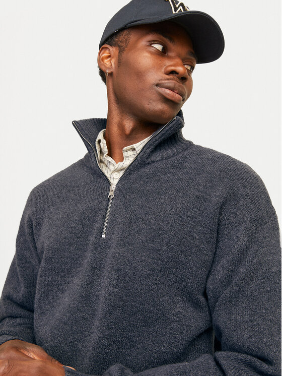 Jack&Jones Jack&Jones Пуловер Ollie 12241817 Сив Relaxed Fit
