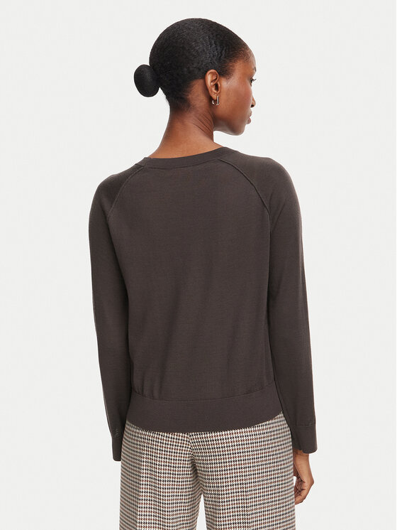 Marella Marella Sweter Cottage 2625366211 Brązowy ciemny Regular Fit