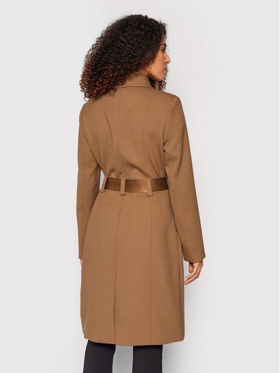 Marciano Guess Marciano Guess Демісезонний плащ Karly 1BGL01 8827Z Коричневий Regular Fit