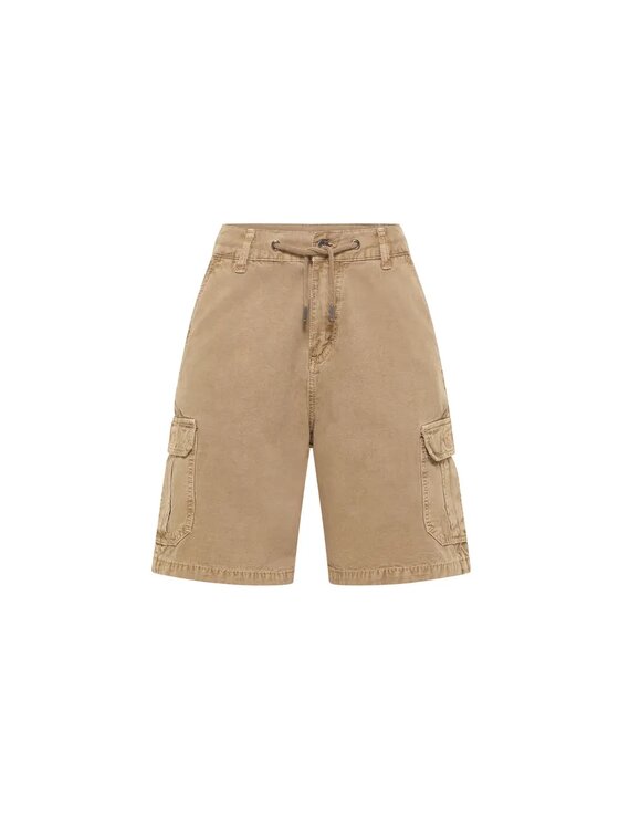Mustang Mustang Pantaloncini di tessuto CHICAGO SHORTS Z Beige Regular Fit