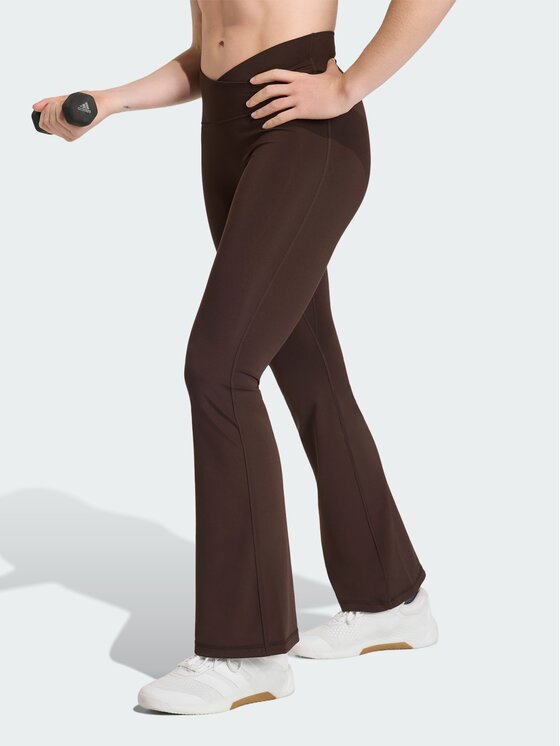 adidas adidas Legginsy 162906 Brązowy Fitted Fit