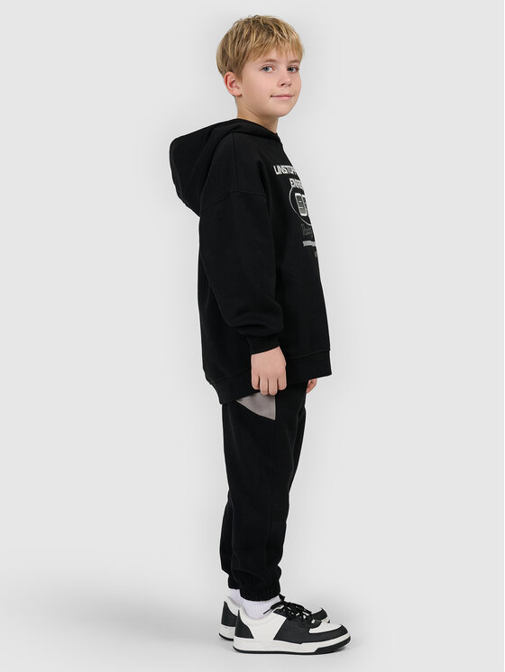 4F 4F Spodnie dresowe ESPORTS RACING Czarny Regular Fit