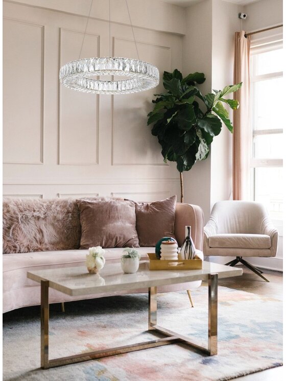 MIAhome MIAhome Lampa wisząca ALLISIA 80 złota Złoty