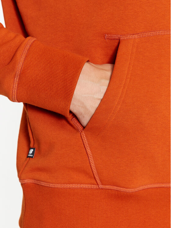 New Balance New Balance Bluza NB Essentials Hoodie MT33508 Pomarańczowy Regular Fit