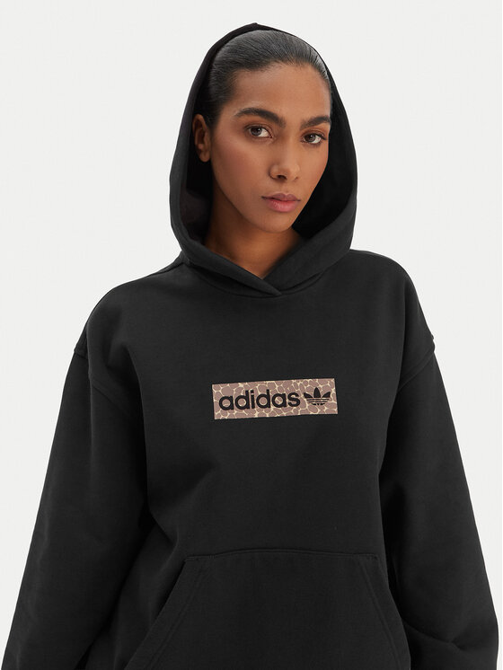adidas adidas Bluza KD2823 Czarny Oversize