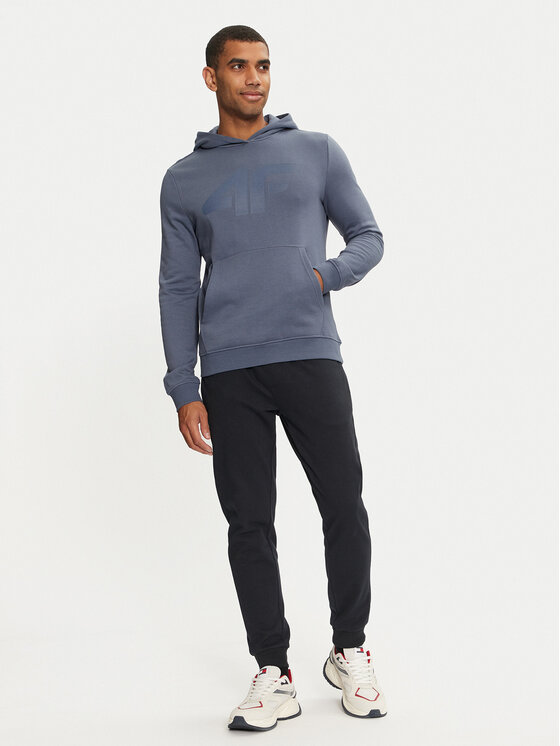 4F 4F Mikina 4FWMM00TSWSM1464 Modrá Regular Fit