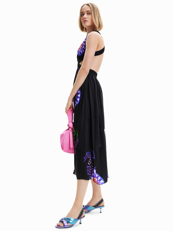Desigual Desigual Sukienka letnia 23SWMW21 Kolorowy Regular Fit