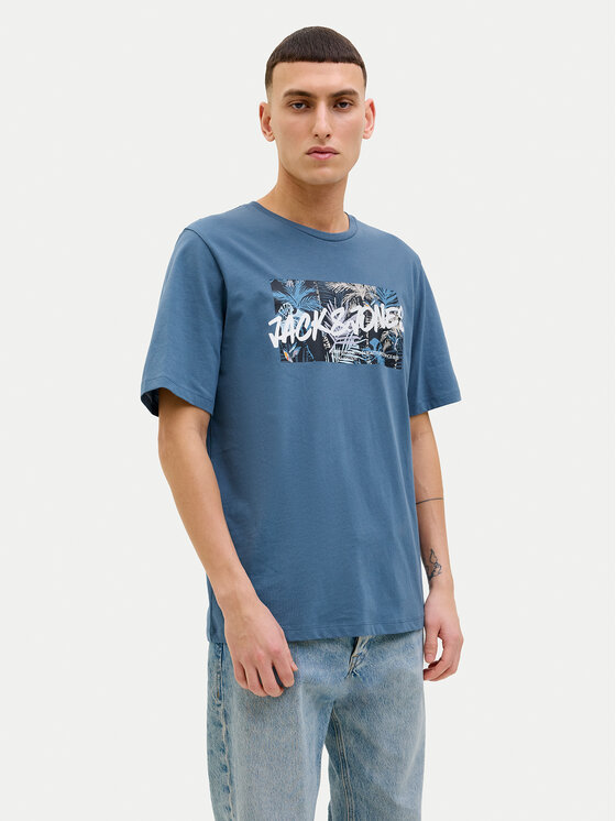 Jack&Jones Jack&Jones Marškinėliai Hawaii 12269324 Mėlyna Standard Fit