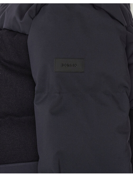 Borgio Borgio Kurtka zimowa boccioleto Granatowy Slim Fit