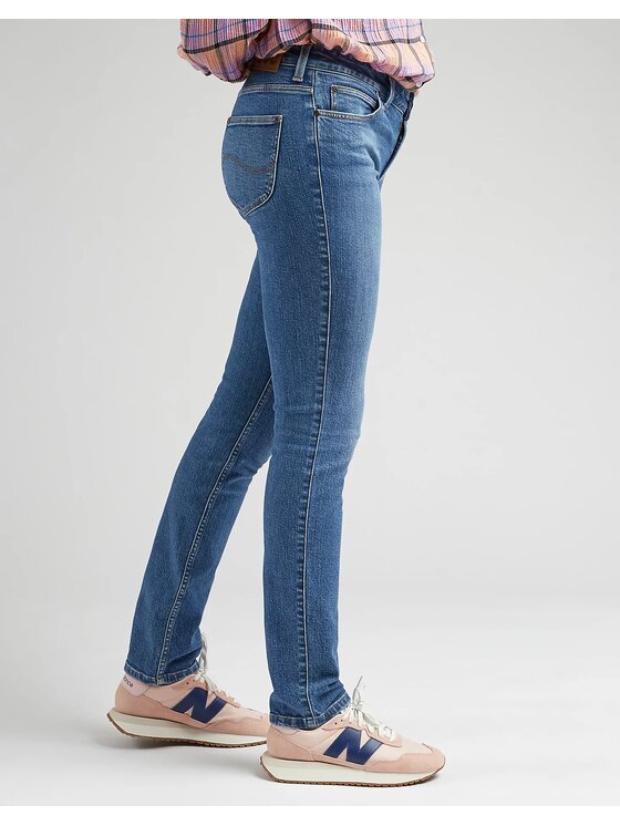 Lee Lee Jeansy ELLY Niebieski Straight Leg