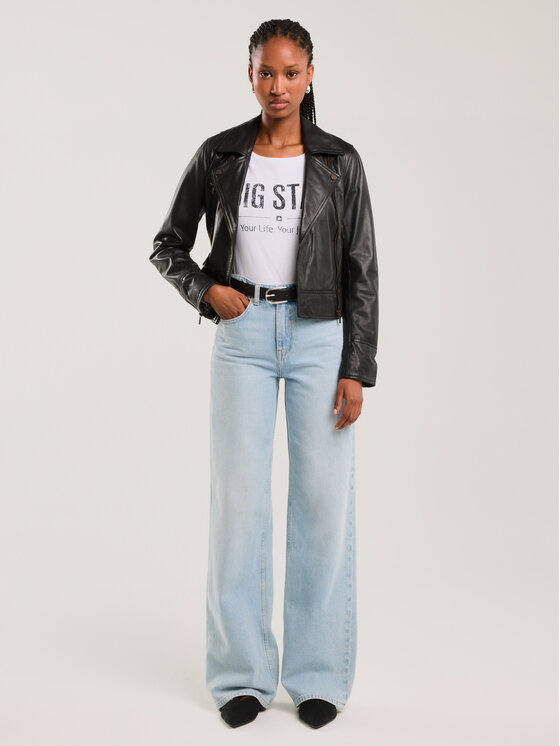 BIG STAR BIG STAR T-Shirt BRUNONA Biały Basic Fit