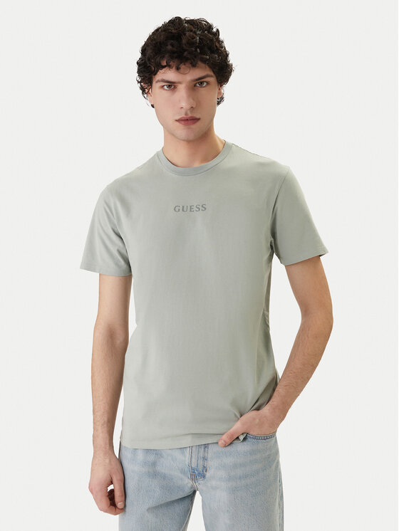 Guess Guess T-Shirt M6GI27 K3249 Zielony Regular Fit