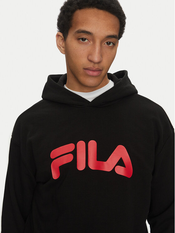 Fila Fila Majica dugih rukava Landogne FAM0872 Crna Regular Fit