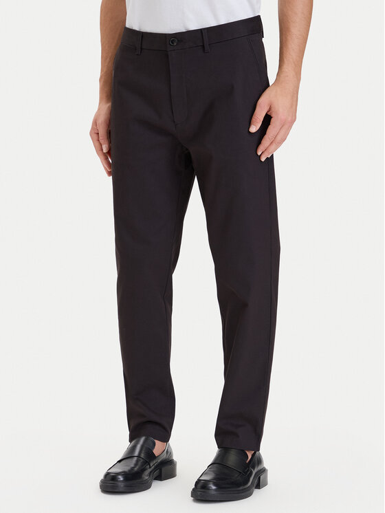 Calvin Klein Calvin Klein Chinos LV04LH610G Schwarz Tapered Fit