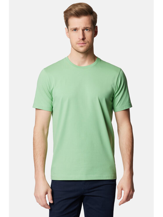 Lancerto Lancerto T-Shirt Jeffrey TS073124000007 Zielony Regular Fit