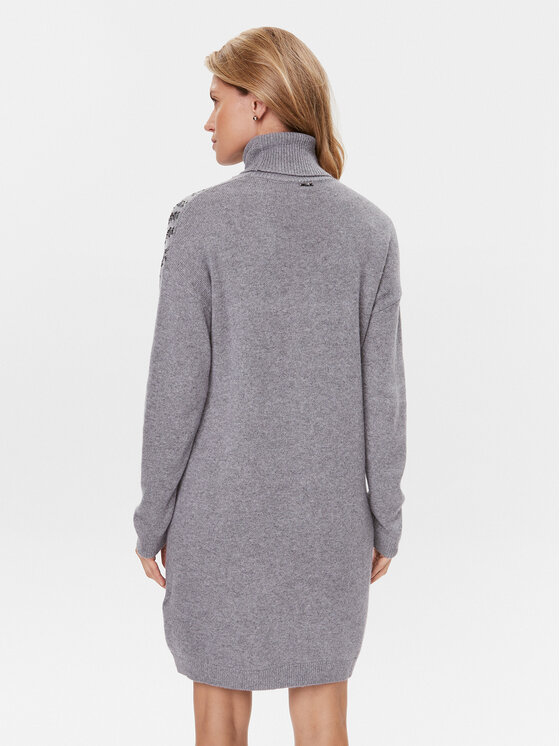 Liu Jo Liu Jo Трикотажна сукня MS16G 02050 Сірий Relaxed Fit