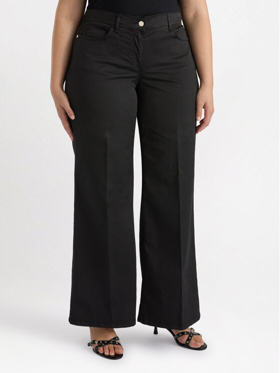 Fiorella Rubino Fiorella Rubino Spodnie materiałowe P735T005106N033 Czarny Over Fit