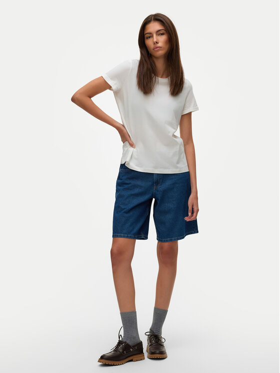 Vero Moda Vero Moda Marškinėliai Blair 10325914 Balta Regular Fit