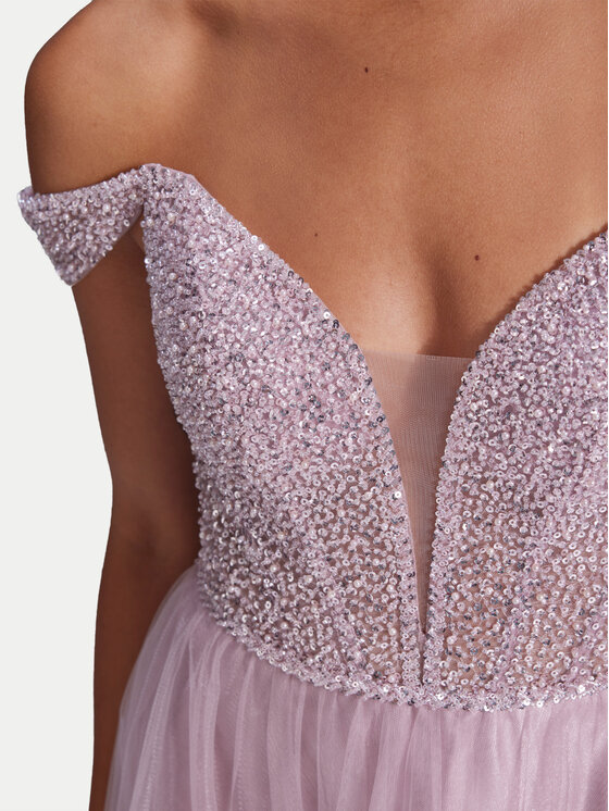 Hey Kyla Swing Abendkleid 5AH007HK Rosa Slim Fit