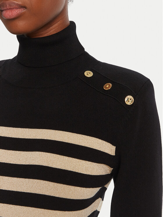 LOLA CASADEMUNT LOLA CASADEMUNT Rollkragenpullover LF2511008 Schwarz Regular Fit