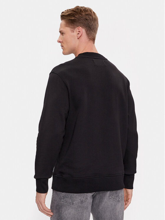 Calvin Klein Jeans Calvin Klein Jeans Džemperis Logo Repeat J30J324624 Juoda Regular Fit