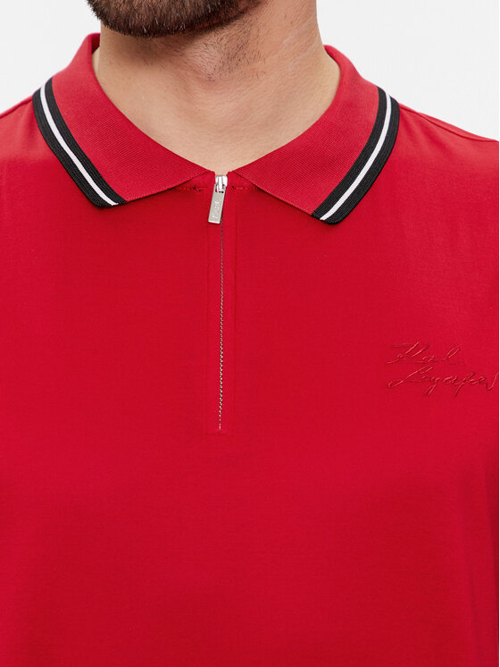 KARL LAGERFELD KARL LAGERFELD Pólóing 745080 541200 Piros Regular Fit