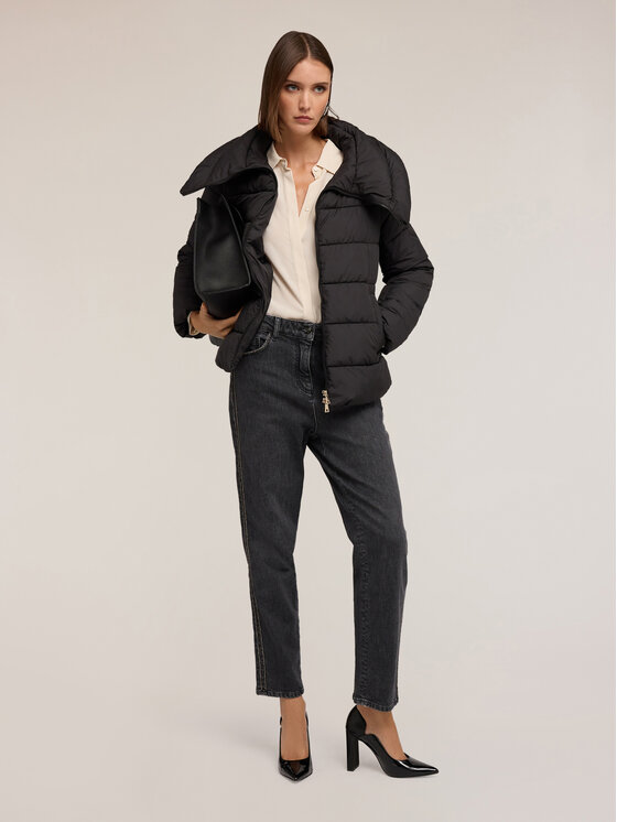 Motivi Motivi Giubbotto piumino F063Q100725N033 Nero Regular Fit