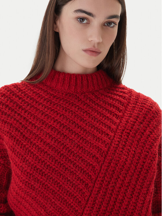 Mustang Mustang Pullover Erin 1017072 Rot Relaxed Fit