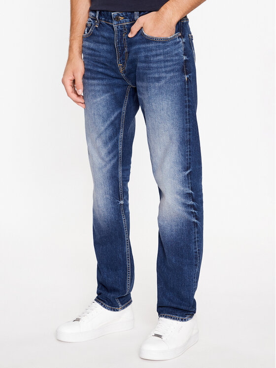 Guess Blugi Angels M3BAN2 D55T2 Bleumarin Slim Fit