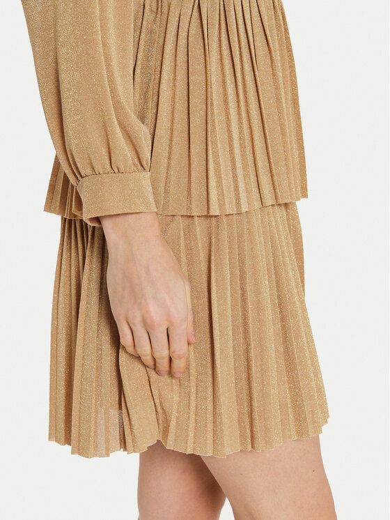 ARTIGLI ARTIGLI Коктейлна рокля ACAB000583 Златист Regular Fit