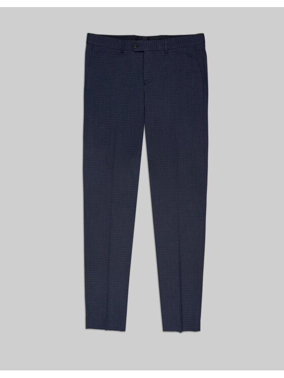 Borgio Borgio Spodnie garniturowe riesi Granatowy Classic Fit