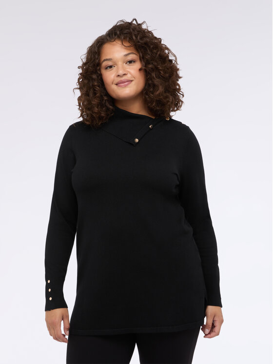 Fiorella Rubino Fiorella Rubino Sweter M633L008007N033 Czarny Regular Fit
