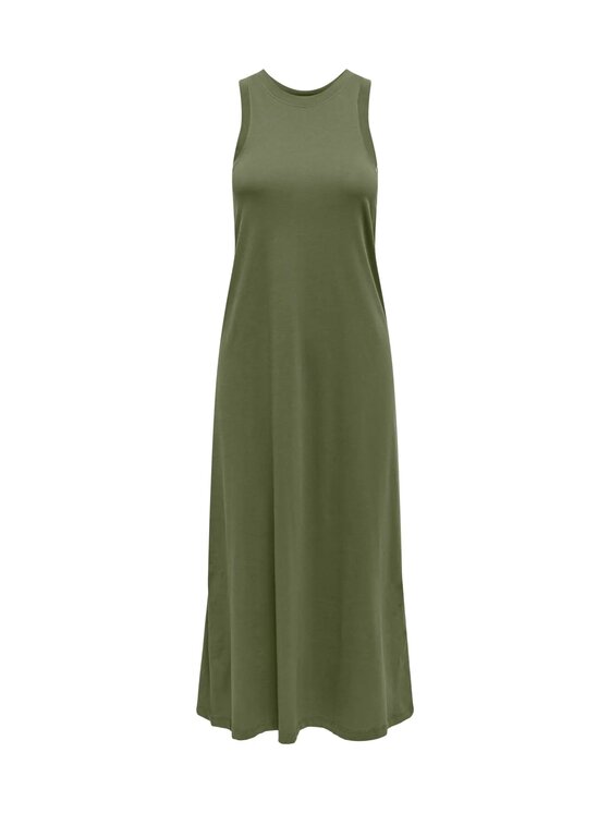 ONLY ONLY Vestito estivo Onlmay life ls long dress Verde Regular Fit