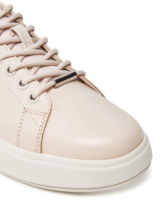 Calvin Klein Calvin Klein Sneakersy Cupsole Lace Up Lth HW0HW02540 Beżowy