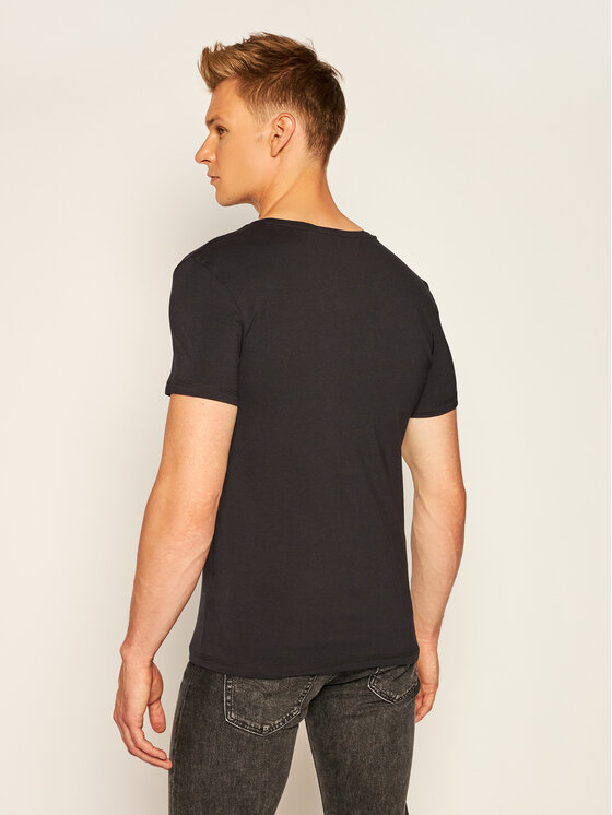 Guess Guess T-Shirt U97M01 JR003 Schwarz Slim Fit
