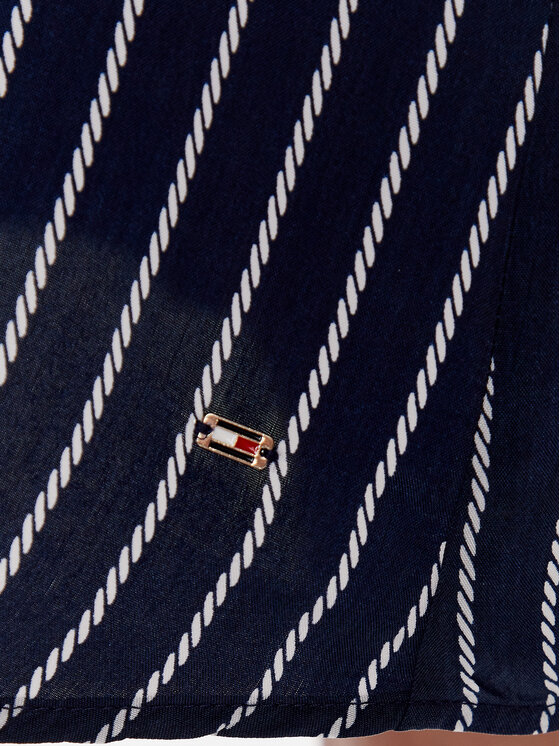 Tommy Hilfiger Tommy Hilfiger Krekla kleita WW0WW38294 Tumši zils Regular Fit