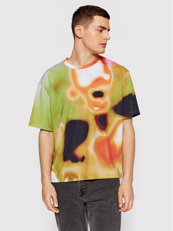 2005 2005 Тишърт Unisex Acid Running Цветен Regular Fit