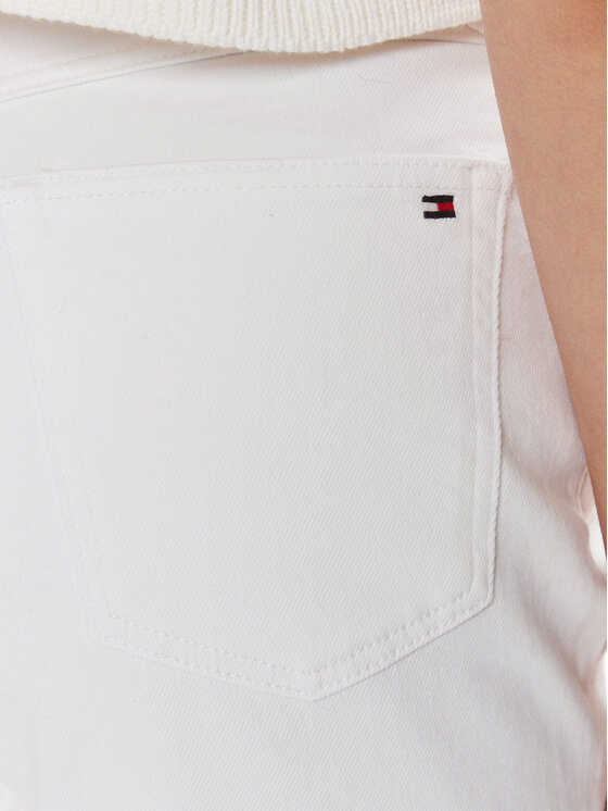 Tommy Hilfiger Tommy Hilfiger Džínsové šortky WW0WW41321 Biela Regular Fit