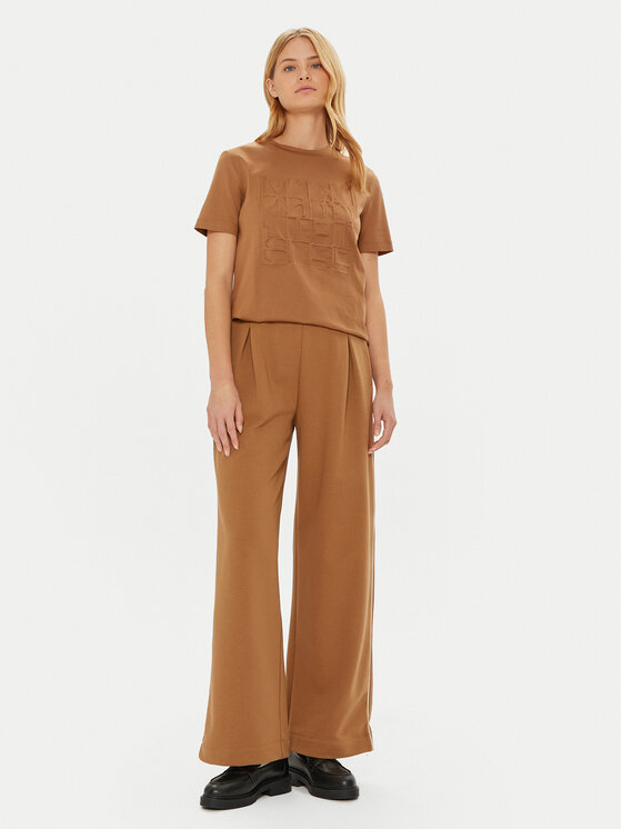 Max Mara Leisure Max Mara Leisure Majica Paggio 2426946038 Rjava Regular Fit