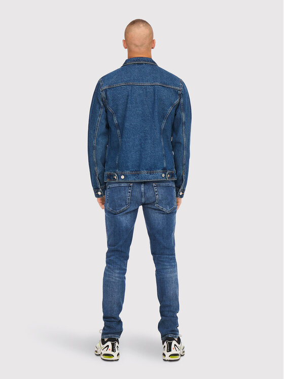 Only & Sons Only & Sons Traperice Loom 22023292 Plava Slim Fit