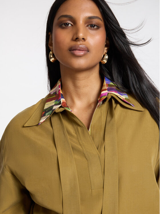 Elena Mirò Elena Mirò Blusa 2040Z100036N028 Marrone Regular Fit