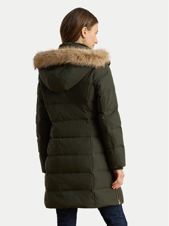 LAUREN RALPH LAUREN LAUREN RALPH LAUREN Пухено яке 297957509006 Зелен Regular Fit