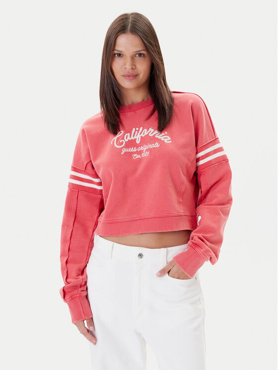 Guess Guess Bluză W5YQ24 K68I4 Coral Regular Fit