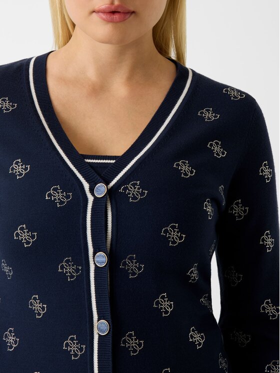 Guess Guess Svetr 181277 Modrá Classic Fit