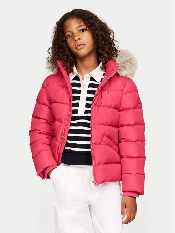 Tommy Hilfiger Vatovaná bunda Essential KG0KG07399 D Ružová Regular Fit
