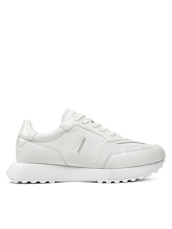 Calvin Klein Sneakers Low Top Lace Up Lth W/ Hf HM0HM01479 Alb