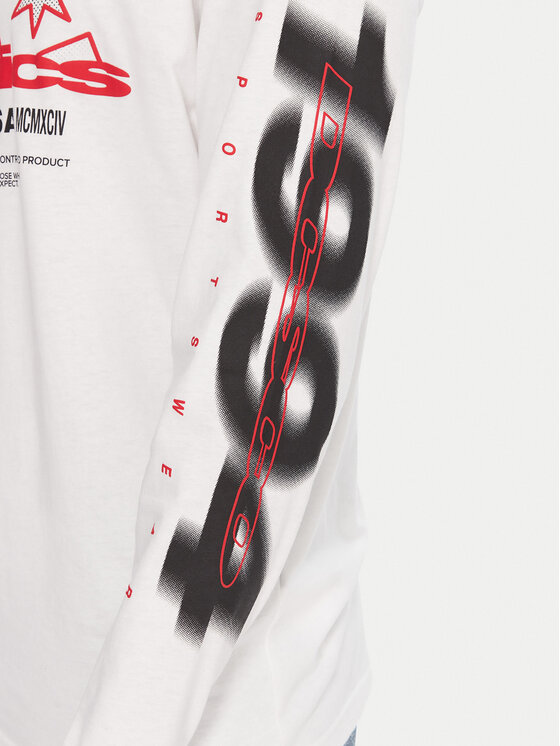 DC Shoes DC Shoes Longsleeve Slathletic EDYZT04357 Biały Heritage Fit