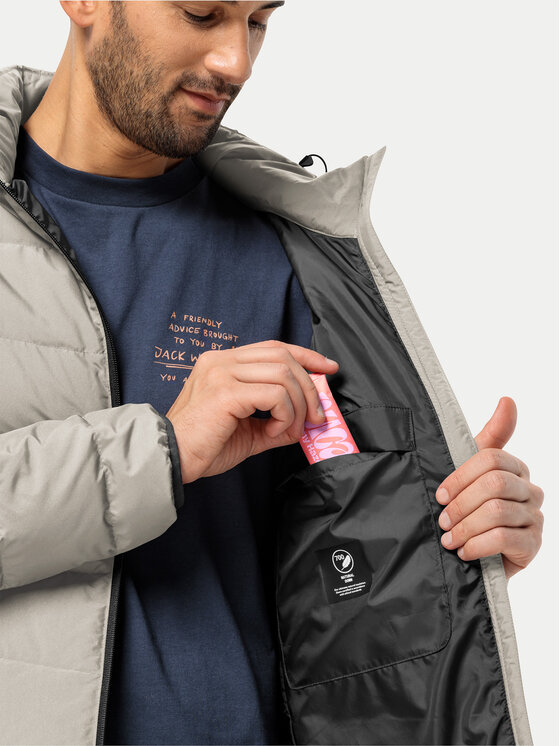 Jack Wolfskin Jack Wolfskin Pūkinė striukė Colonius 1207431 Pilka Regular Fit