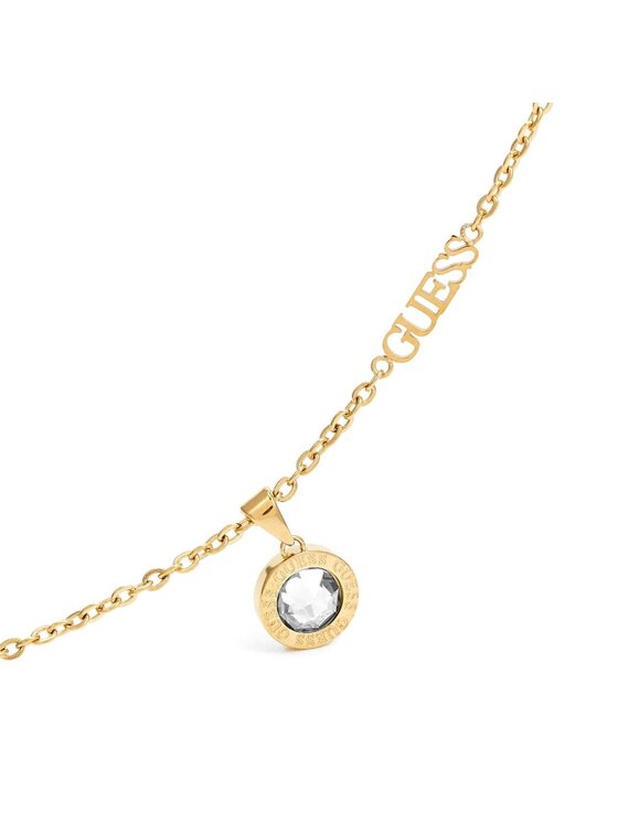 Guess Guess Naszyjnik JUBN02245JW-YG Złoty
